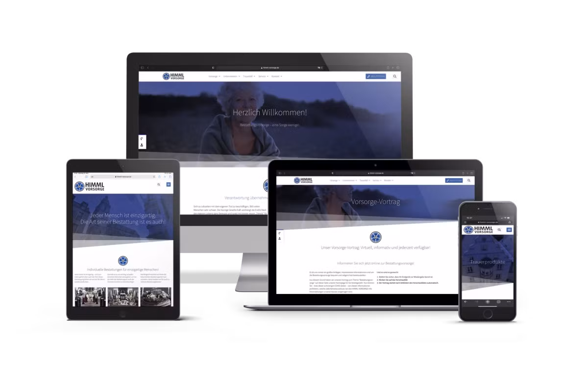 Neue HIMML VORSORGE Onlinepräsenz