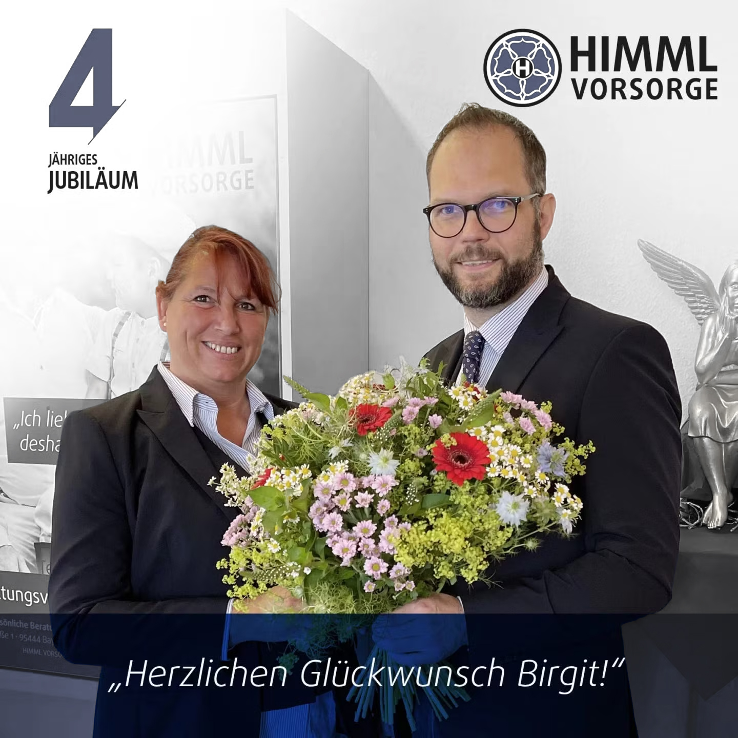 4 Jahre bei Himml Vorsorge: Birgit Sahrmann!