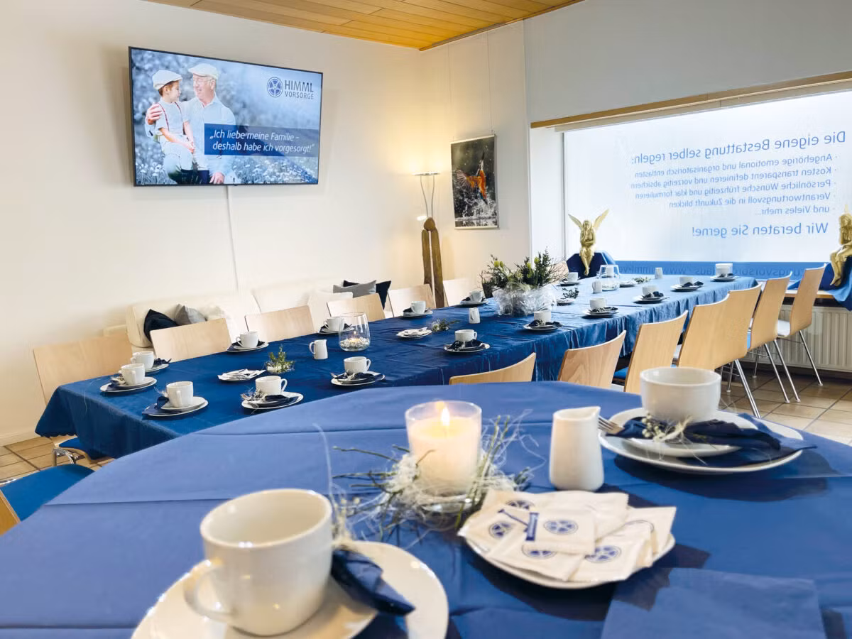 Tischdekoration HIMML VORSORGE Café