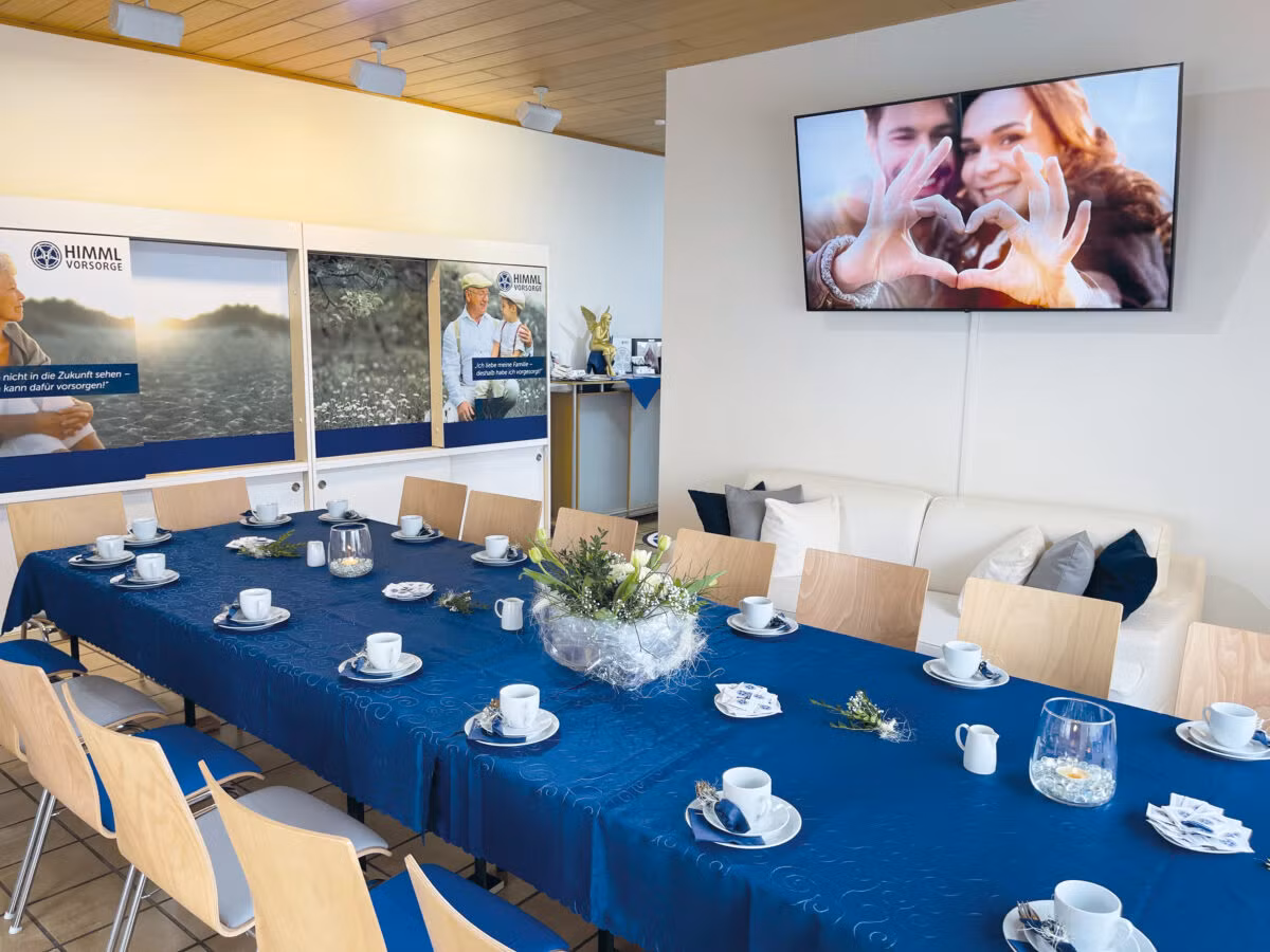 Raumansicht HIMML VORSORGE Café